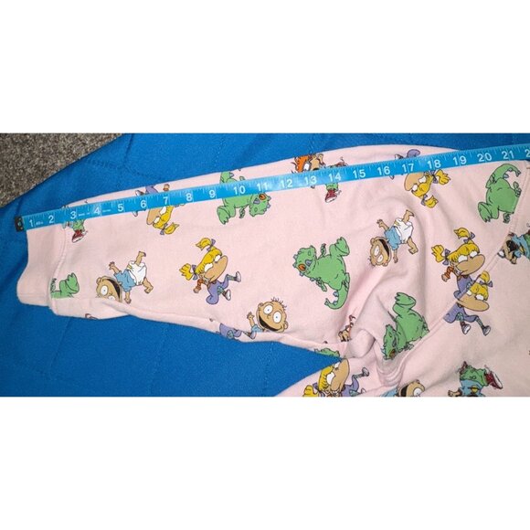 Nickelodeon Rugrats Pink Crewneck Sweatshirt 2X Reptar Angelica Tommy 2021 - Picture 8 of 10